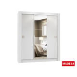 Roupeiro Live Central 56x205x170cm 3 Portas Branco