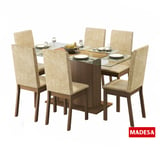 Conjunto Jantar Nanda Madeira Imperial Rustico 77x160x90cm 6