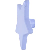 Puxador para Móveis Botão Laca Natural 4cm Azul Celetes