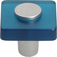 Puxador para Móveis Botão Metacrilato 3,8cm Azul