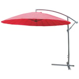 Ombrelone Lateral Shangai com Proteção UV 50 270x300cm Vermelho