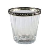 Castiçal de Vidro Marrocan Cup Transparente