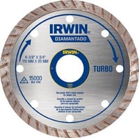 Disco Diamantado Turbo Irwin, 110x20mm