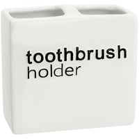 Porta Escova de Dente em Cerâmica Nordic Branco Just Home Collection