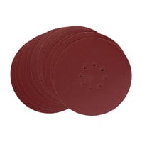 Disco de Lixa 225mm 873624 Grão 150 10 Peças 8 Furos Vermelho WBR