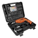 Kit Furadeira de Impacto 1 2' 13mm 550W 220V HD55K88 B2 com 82 Acessórios Black+Decker