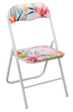 Cadeira Dobrável Flores Colorido