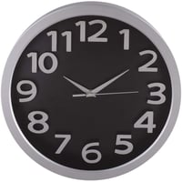 Relógio Tausen 33x33cm Preto
