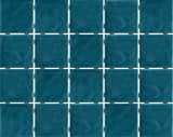 Revestimento Azul Onda Mesh Brilhante 7,5x7,5cm Caixa 1,59m² Azul