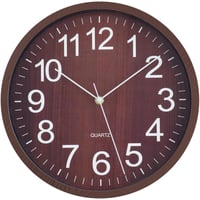 Relógio Wooden 29x29cm Madeira Marrom