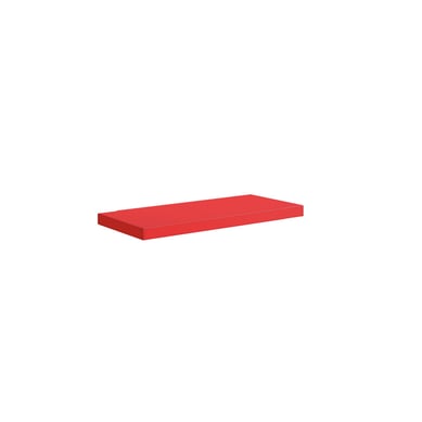 Prateleira com Suporte 25x90x4,0cm Vermelho