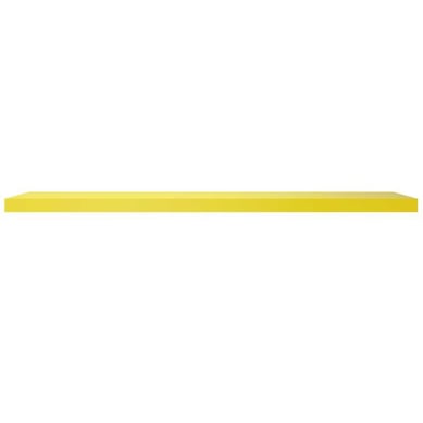 Prateleira com Suporte 25x120x4,0cm Amarelo