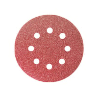Disco de Lixa Perfurado P24 125mm 5 Peças Vermelho
