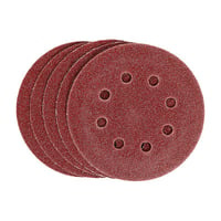Disco de Lixa com Velcro 125mm 738029 Grão 40 5 Peças Vermelho MTX