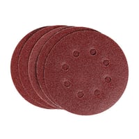 Disco de Lixa com Velcro 125mm 738049 Grão 80 5 Peças Vermelho MTX