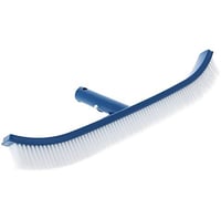 Escova Plástica para Piscina com Curva Azul e Branco