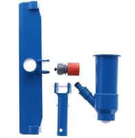 Kit de Aspirador para Piscina de Plástico Azul
