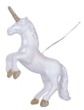 Enfeite Unicornio 17cm Branco
