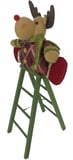 Boneco Rena com Escada 48cm Vermelho e Verde