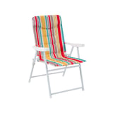 Cadeira Rialto Dobravel de Metal com Poliester Multicolorido