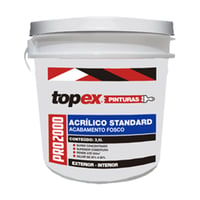 Topex 2000 Tinta Acrílica Standard Fosco 3,6 Litros Branco