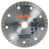 Disco Diamantado 4.1/2" Bauker