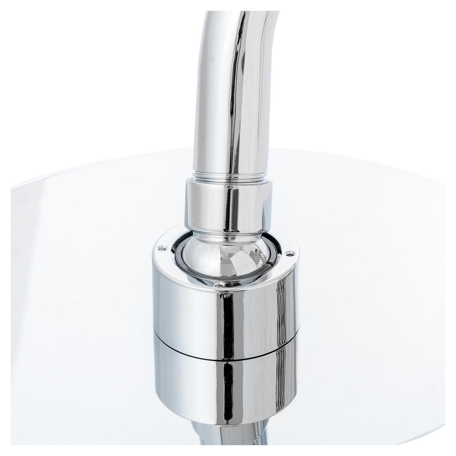 Detalhe frontal da Ducha Redonda 8 com Bra�o Sensi Dacqua