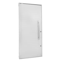 Porta Pivotante Alumínio Branco Esquerda 220x100x8,6cm Topsul