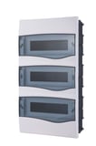 Quadro Embutir Branco Porta Transparente Para 36 Disjuntores