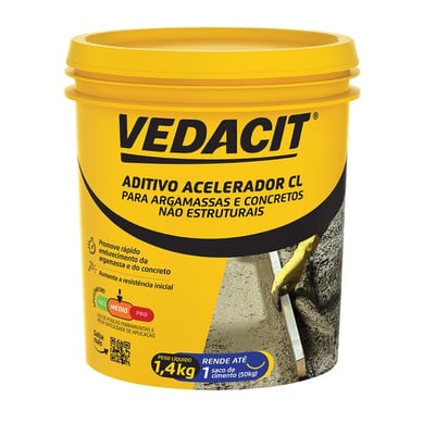 Vedacit Aditivo Acelerador CL 1,4kg Vedacit