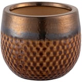 Vaso Cerâmica Kura com Ouro P 16x13cm