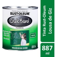 Tinta Especialidades Base Água Chalkboard 887Ml Criar Lousa Giz/Quadro Verde Fosco Verde Rust-Oleum