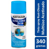 Tinta Spray Ultra Cover 2X340G Multiuso com Grande Poder Cobertura Acetinado Azul Oasis Rust-Oleum
