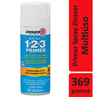 Tinta Spray Zinsser 1-2-3 Primer 369G Multiuso Promotor De Aderência Fosco Branco Rust-Oleum