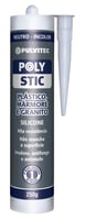 Polystic Silicone Neutro Para Plastico, Metais E Granito 250G - Incolor