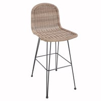 Cadeira Istambul Metal Rattan 106x45x59cm