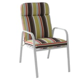 Cadeira com Almofada Contemporâneo FSS00025-CON Just Home Collection Garden Branca