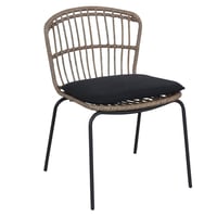 Cadeira de Jardim Bege Almofada Zagoria GLS6248510KD 74x45,3x50cm Just Home Collection
