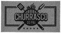 Capacho Vinil Super Print Churrasco Do Pai 40x75cm
