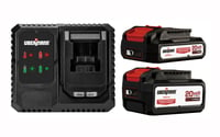 Kit Carregador  20V 110V com 1 Bateria 2.0Ah + 1 Bateria 4.0Ah Ubermann