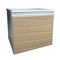 Gabinete Banheiro Marsala 45Cm 1Gaveta Br/Fendi