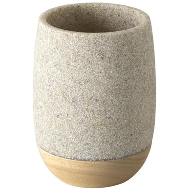 Porta Escova Resina Sully Sandstone Bege Homy