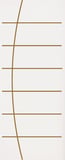 Folha de Porta Frisada Madeira Colmeia Branco 210x70x3,5cm Tivoli