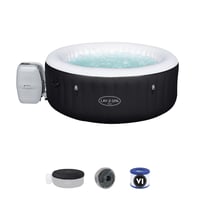 Spa Ofurô Inflável 669L Com 2 Níveis de Massagem, Controle, Bomba Filtrante 127V e Capa