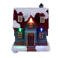 Enfeite de Natal Casa Iluminada com LED 10cm sortido