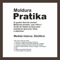Moldura Pratika Remember 20x20cm Betume