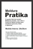 Moldura Pratika Remember 20x30cm Preto