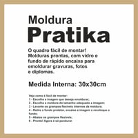 Moldura Pratika Remember 30x30cm Cerejeira