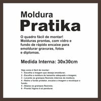 Moldura Pratika Remember 30x30cm Betume