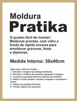 Moldura Pratika Remember 30x40cm Cerejeira